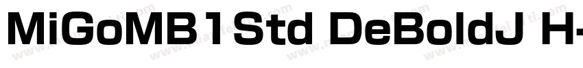 MiGoMB1Std DeBoldJ H字体转换